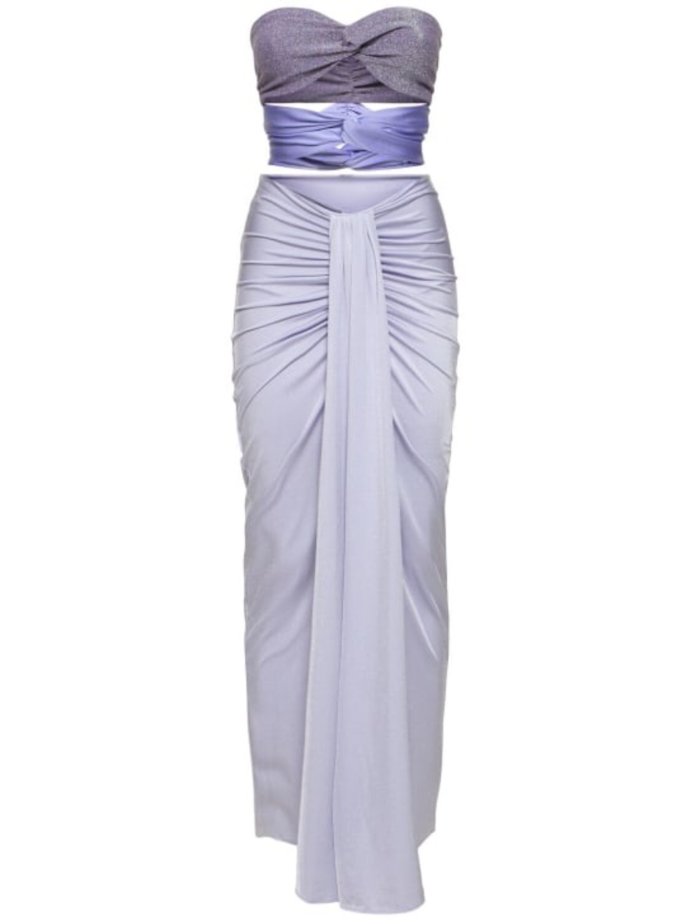 Baobab Collection Strapless Cutout Maxi Dress in Light Blue - Picture 2 of 10